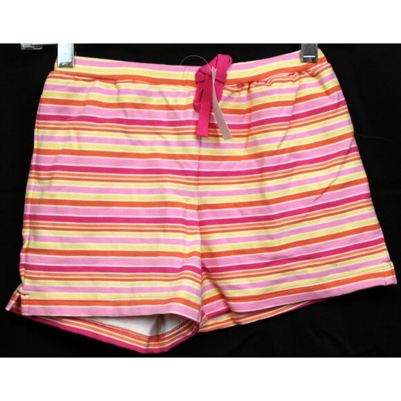 NEW Gap Factory 2pc Outfit Pink Tshirt Striped Shorts sz Med 7/8 Cotton Summer - Picture 7 of 10